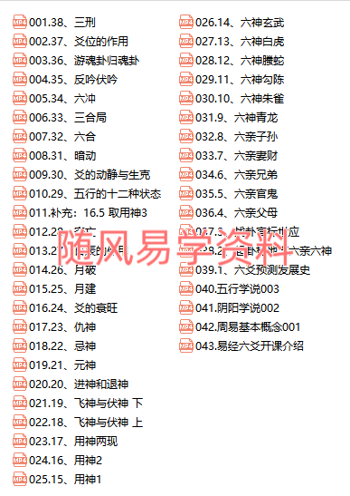 刘铁卿  六爻系统与疾病预测化解视频43集 原版无水印