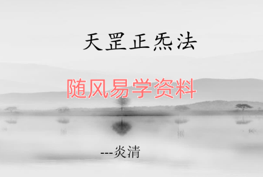炎清   天罡正气法视频一集+文档（视频去水印版，介意勿拍）