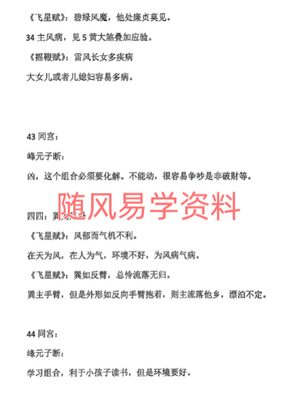 玄空飞星实战断宅篇205页